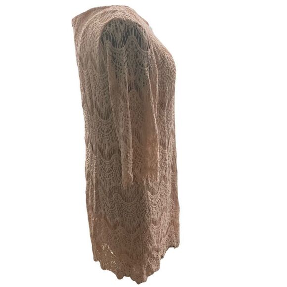 RN STUDIO Women’s Peach Lace Dress Size 18 - Picture 2 of 11